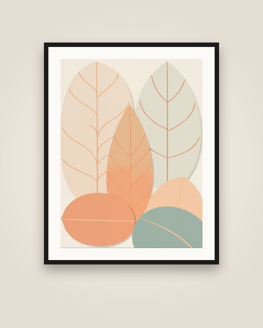Abstract Leaves Art Print