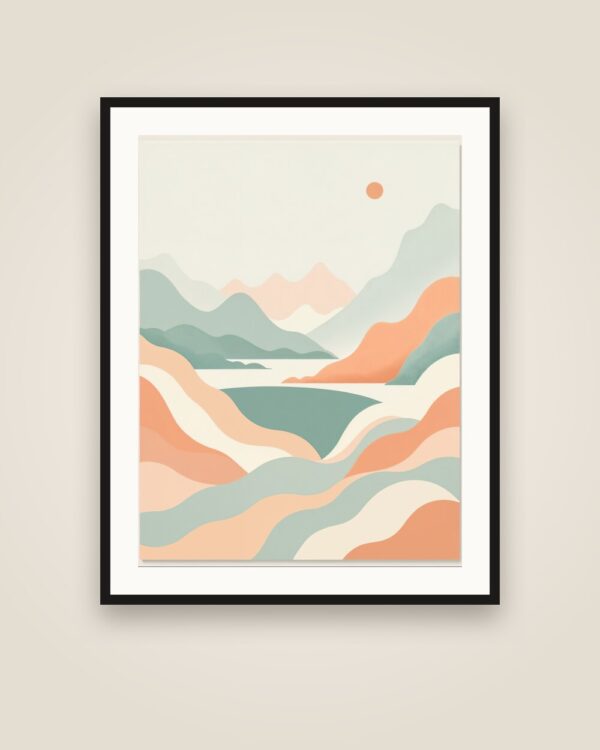 Alpine Lake Art Print
