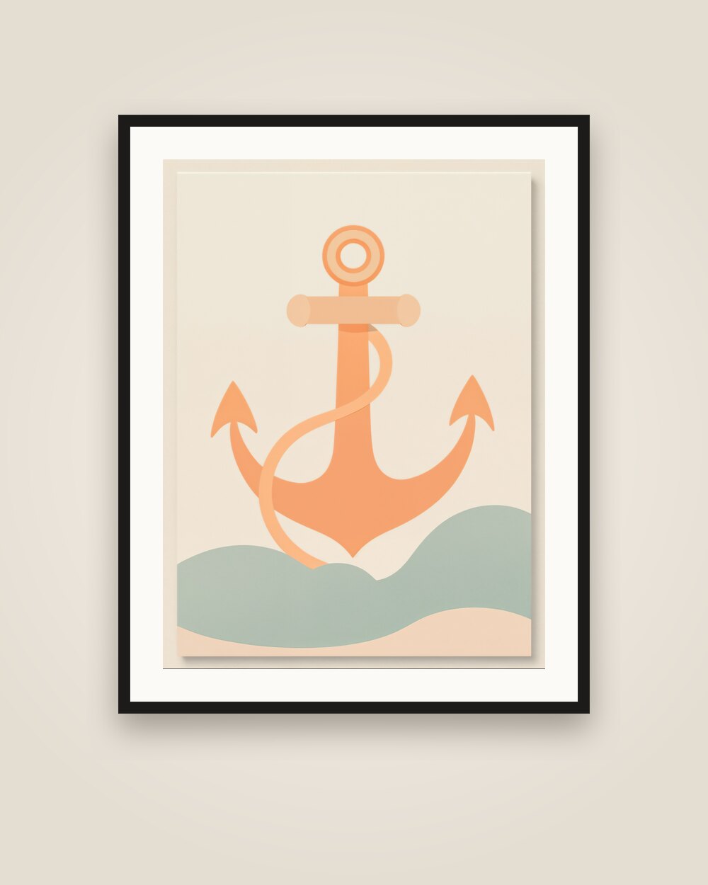 Anchor and Rope Art Print