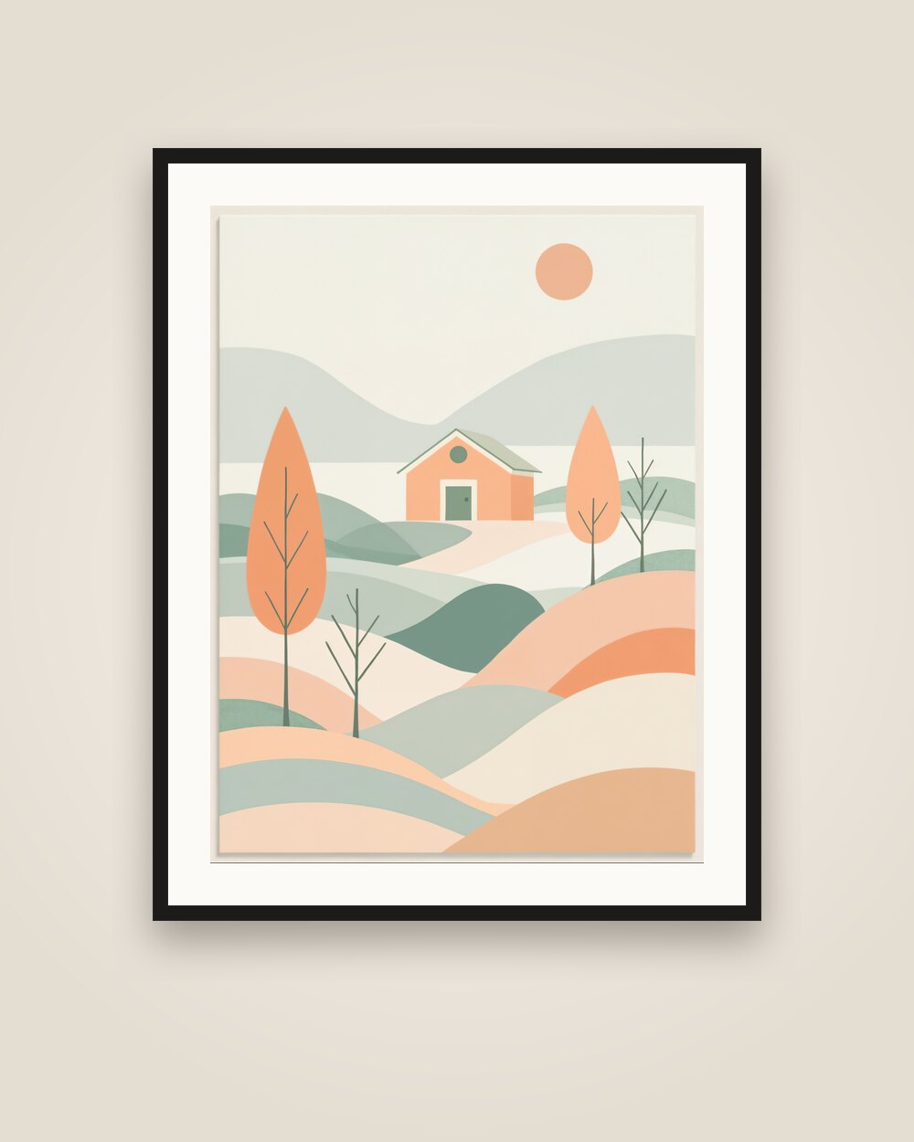 Autumn Farmhouse Art Print
