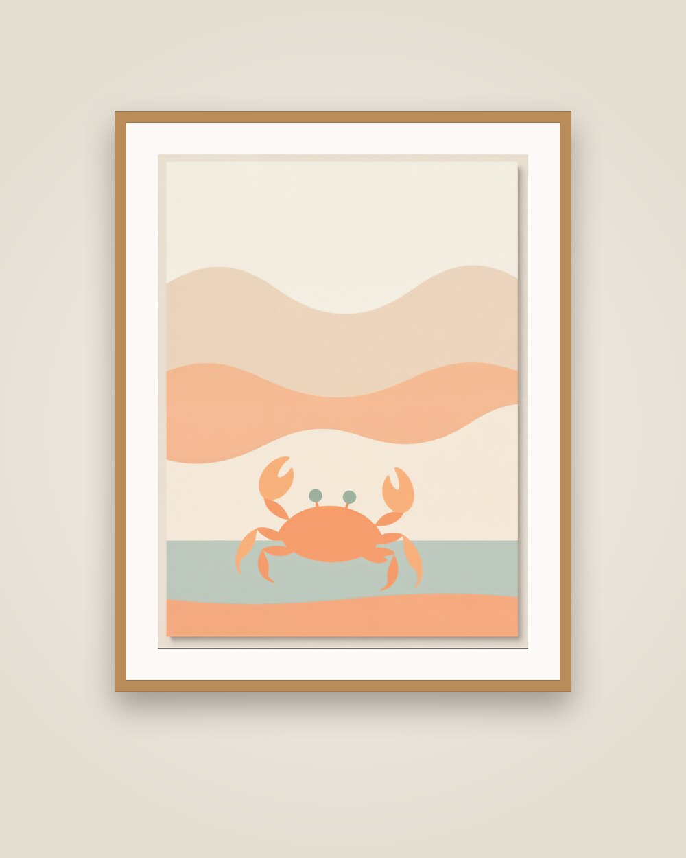 Beach Crab Art Print