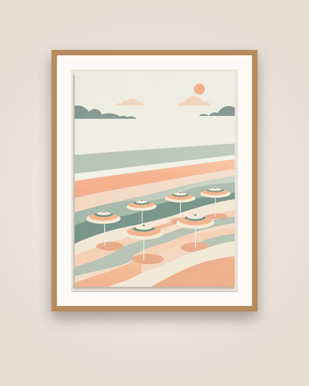 Beach Umbrellas Art Print