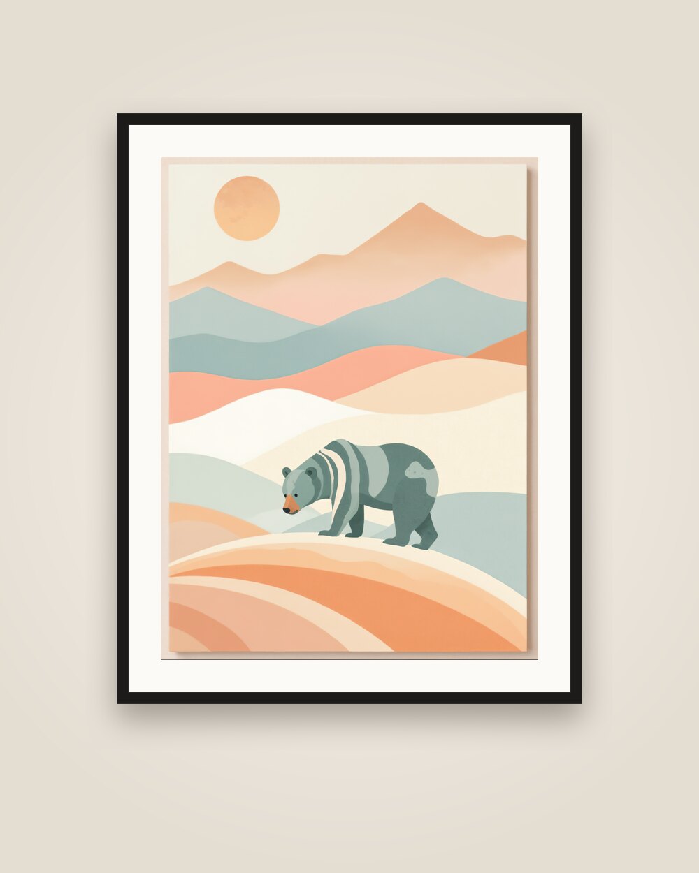 Bear on the Ridge Art Print