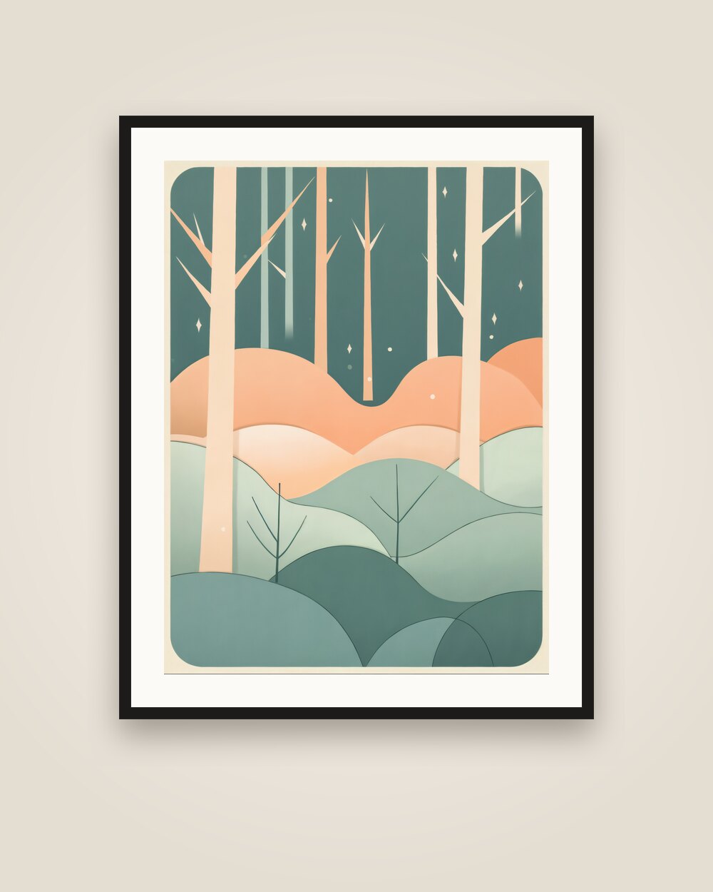 Birch Forest Art Print