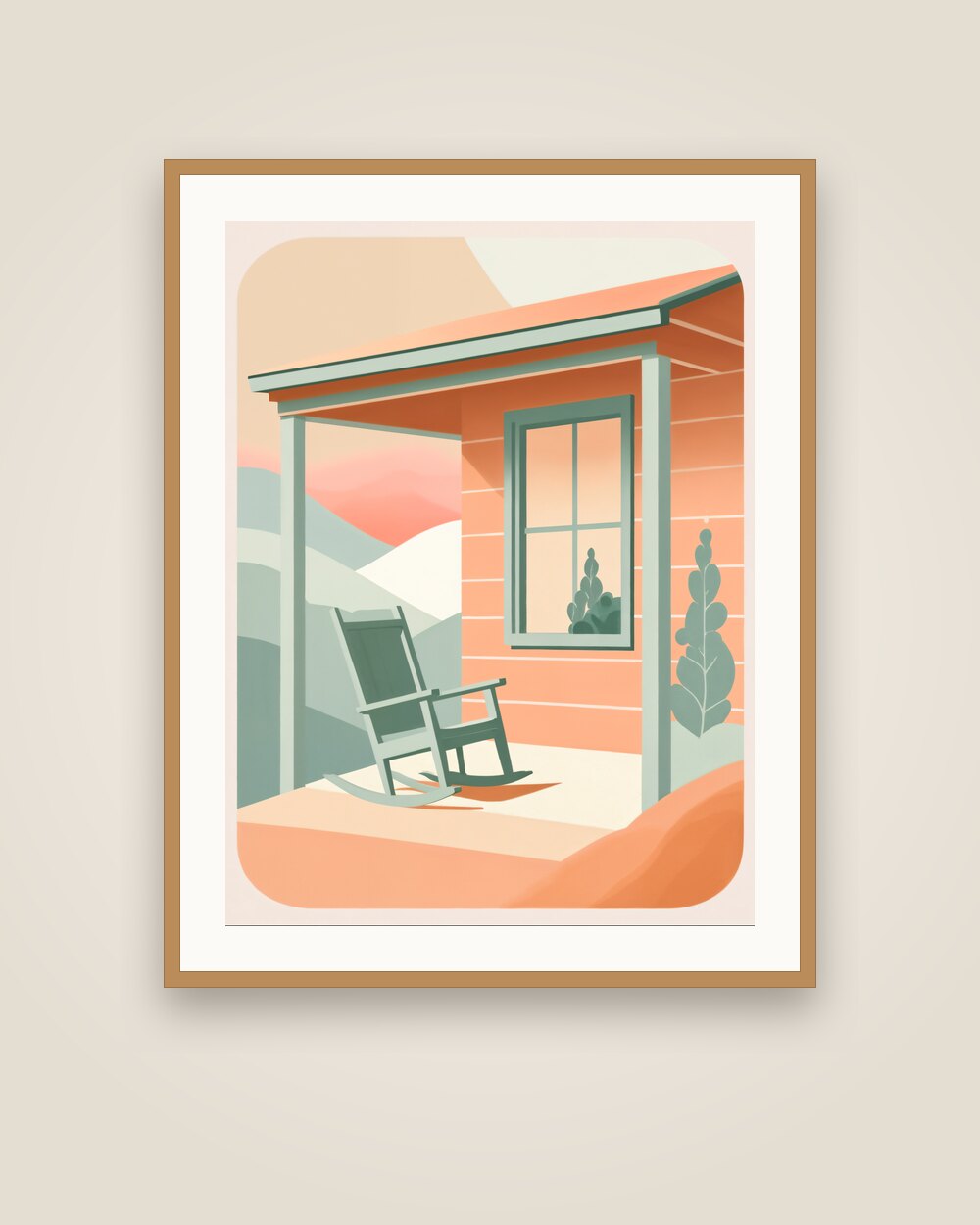 Cabin Porch Art Print