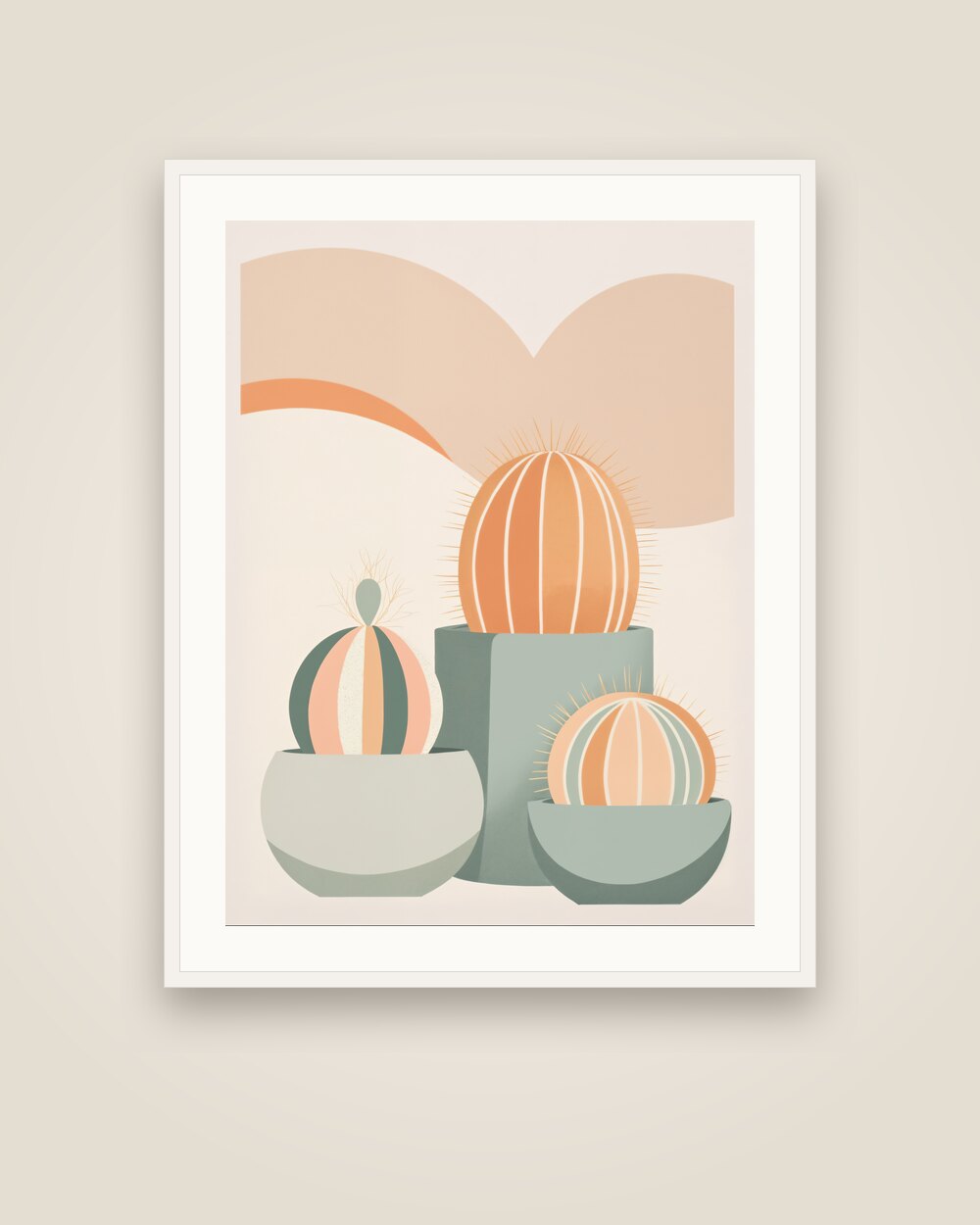 Cactus Trio Art Print