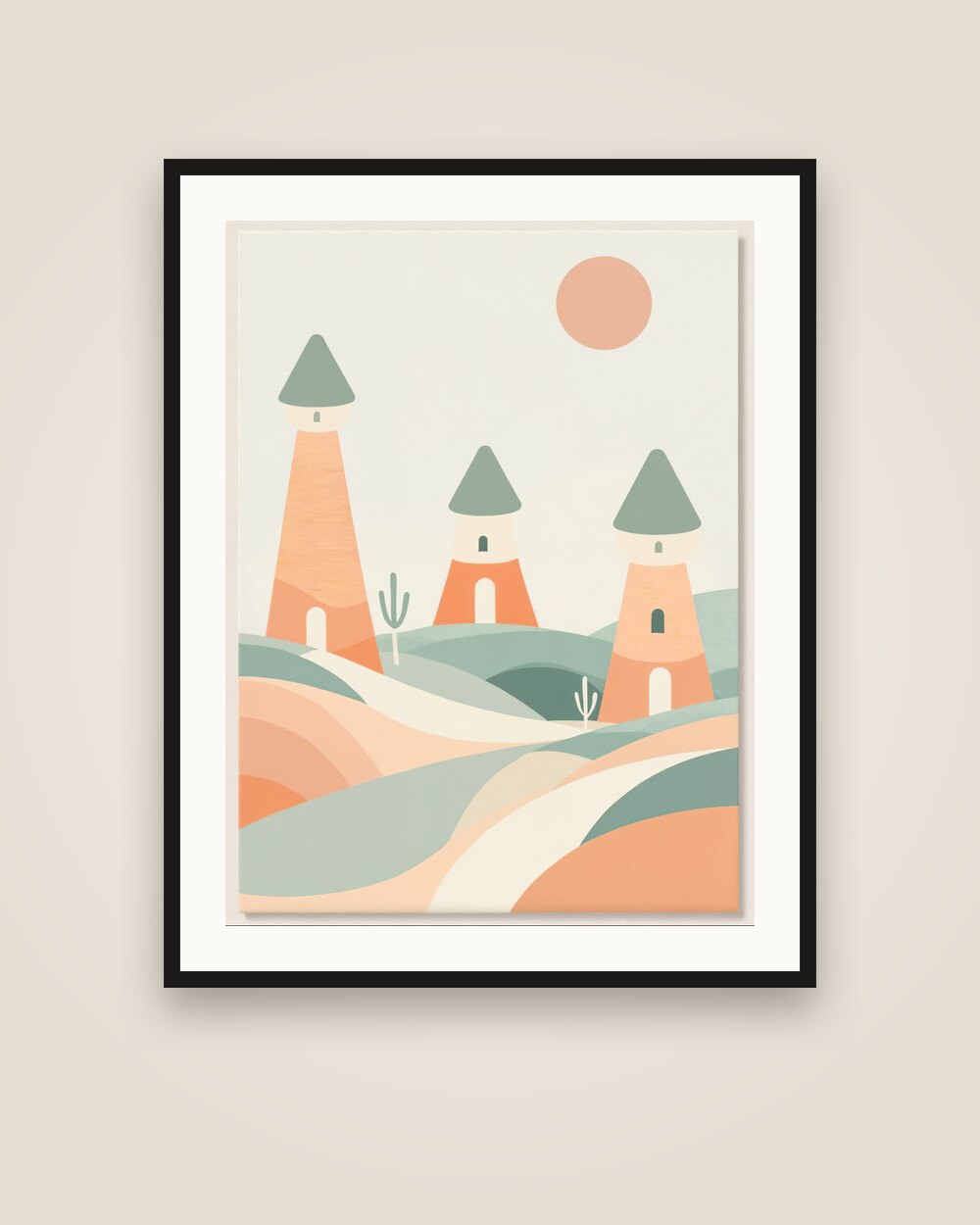 Cappadocia Chimneys Art Print
