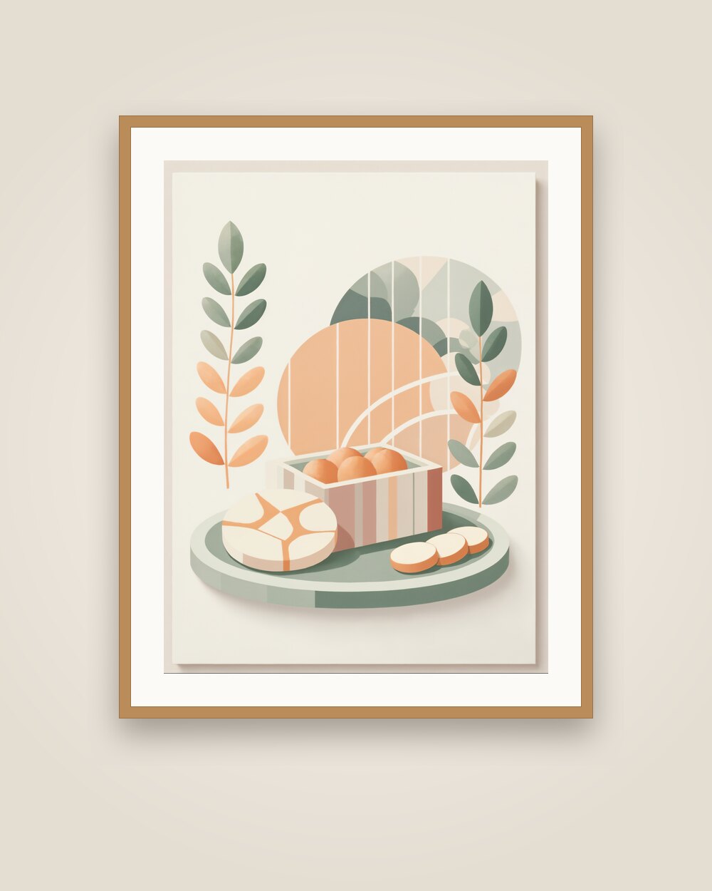 Cheese Board Art Print
