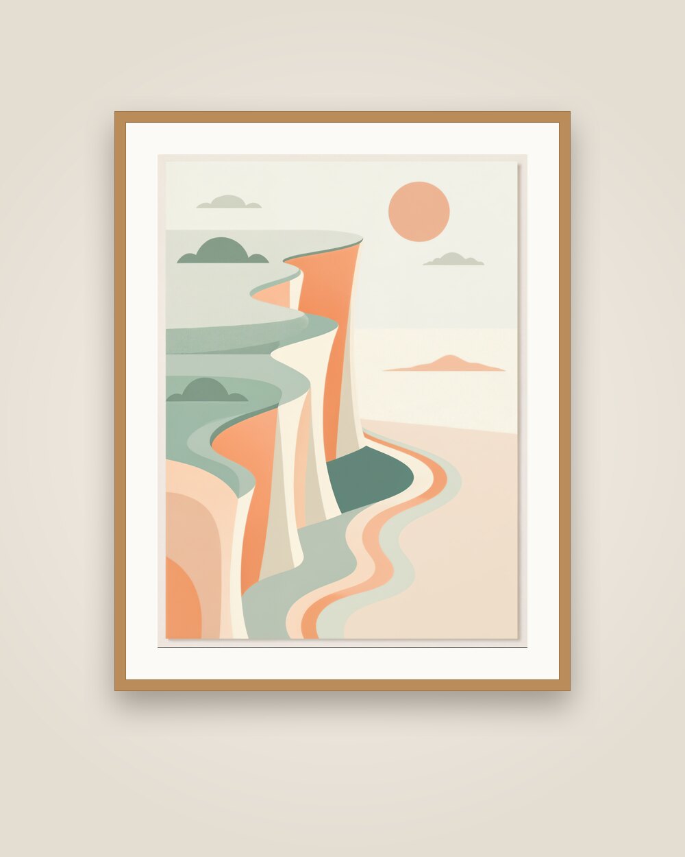 Coastal Cliffs Art Print