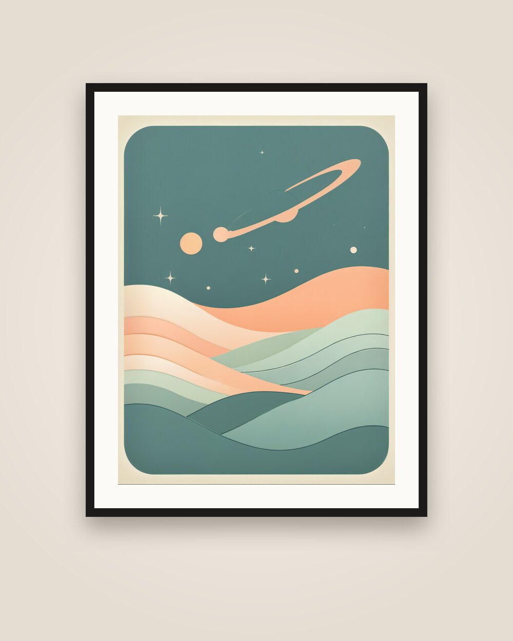 Comet Night Art Print