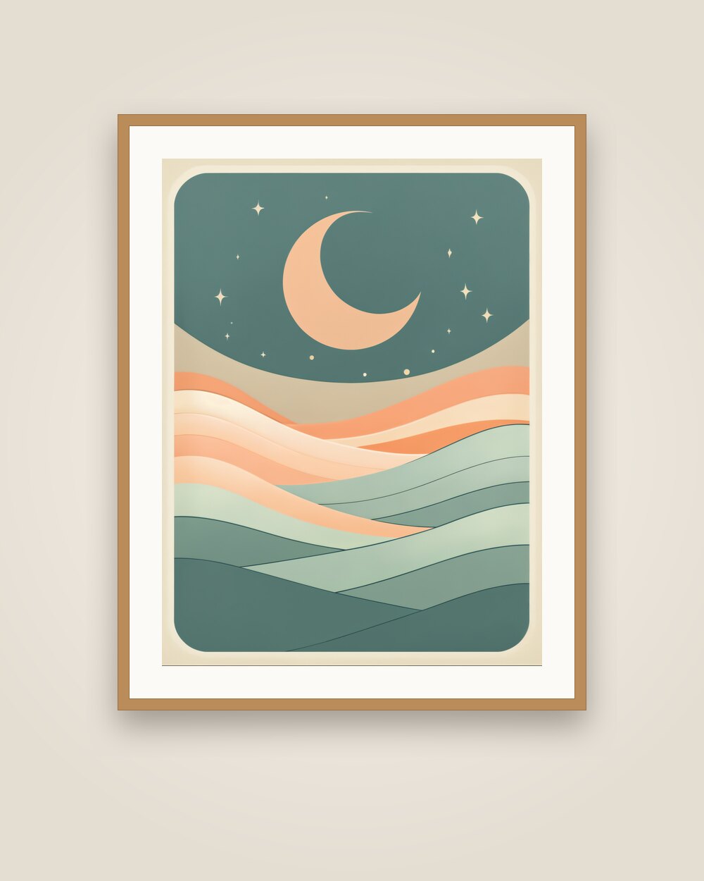 Crescent Moonrise Art Print
