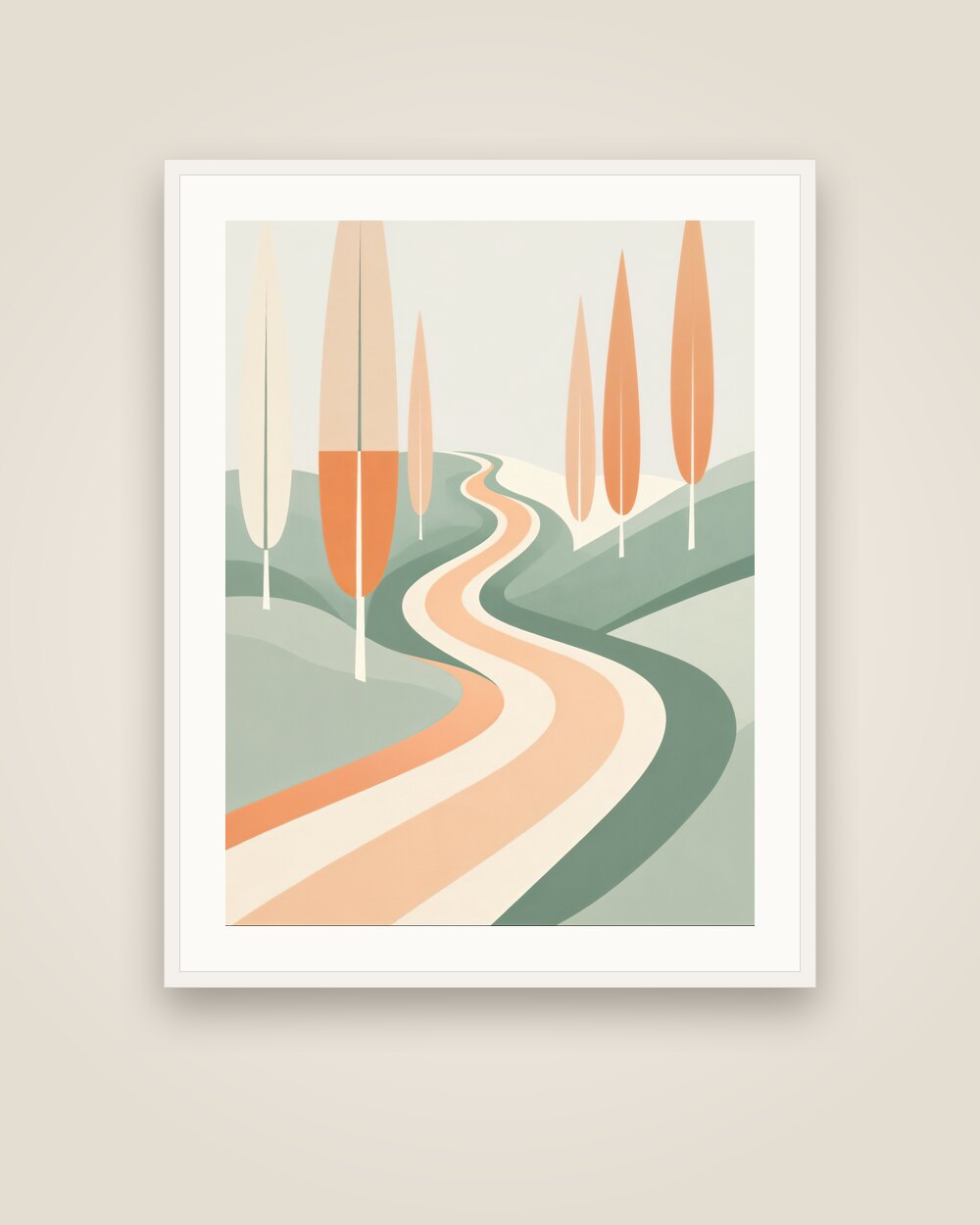 Cypress Road Art Print