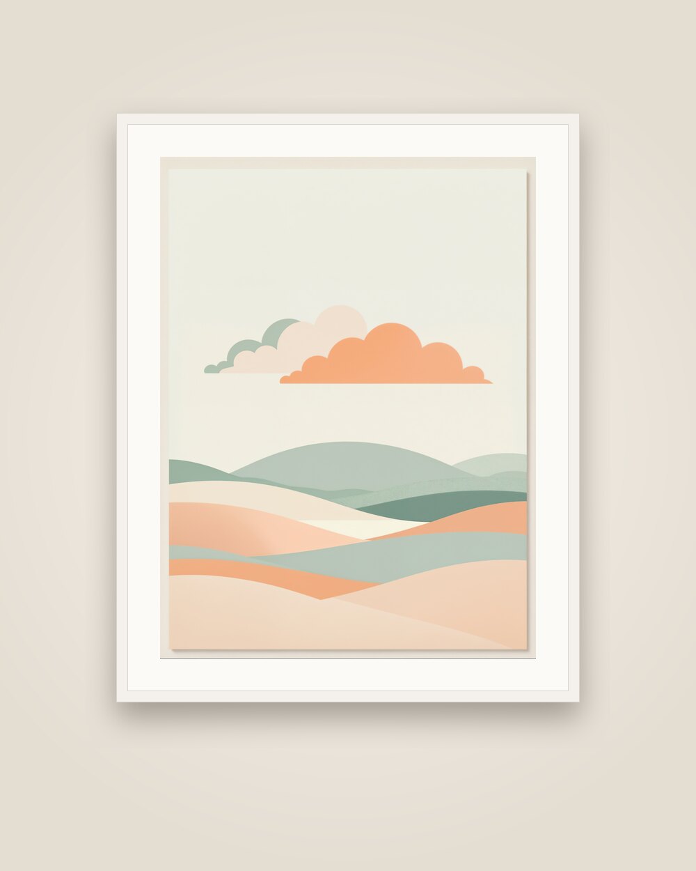 Drifting Cloud Art Print
