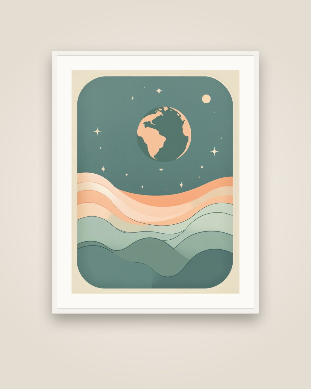 Earth from Space Art Print