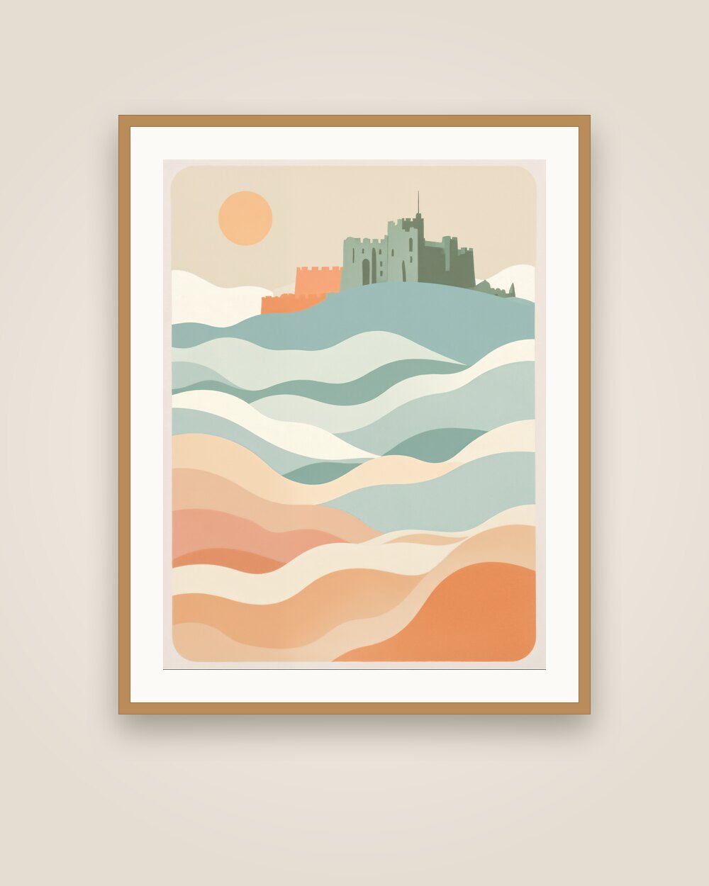 Edinburgh Castle Hill Art Print