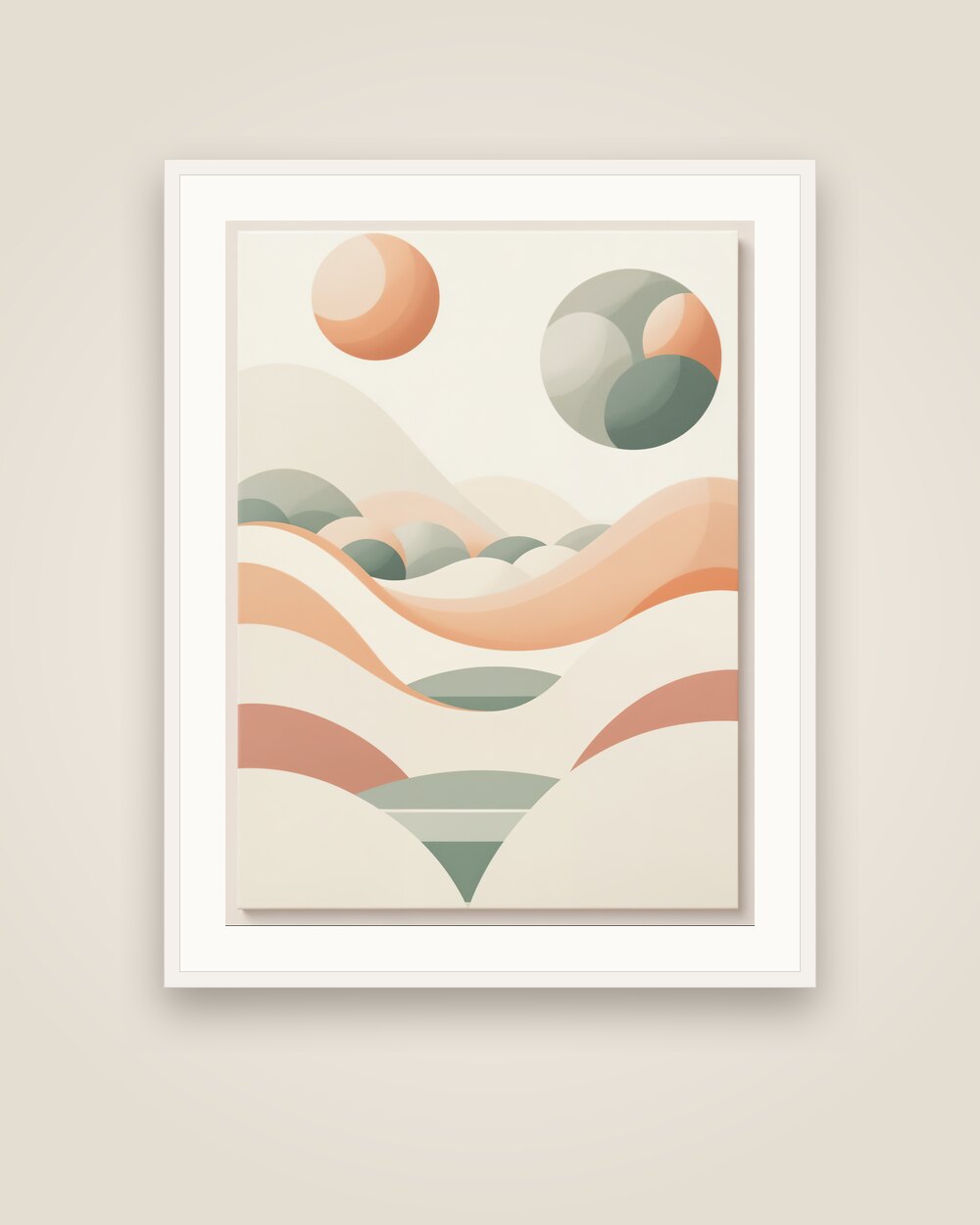 Floating Spheres Art Print