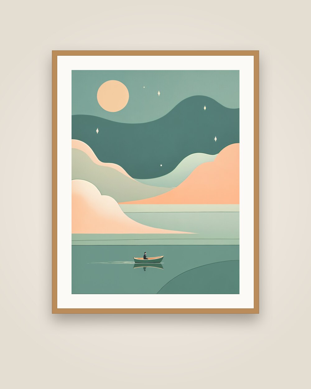 Fog on the Lake Art Print