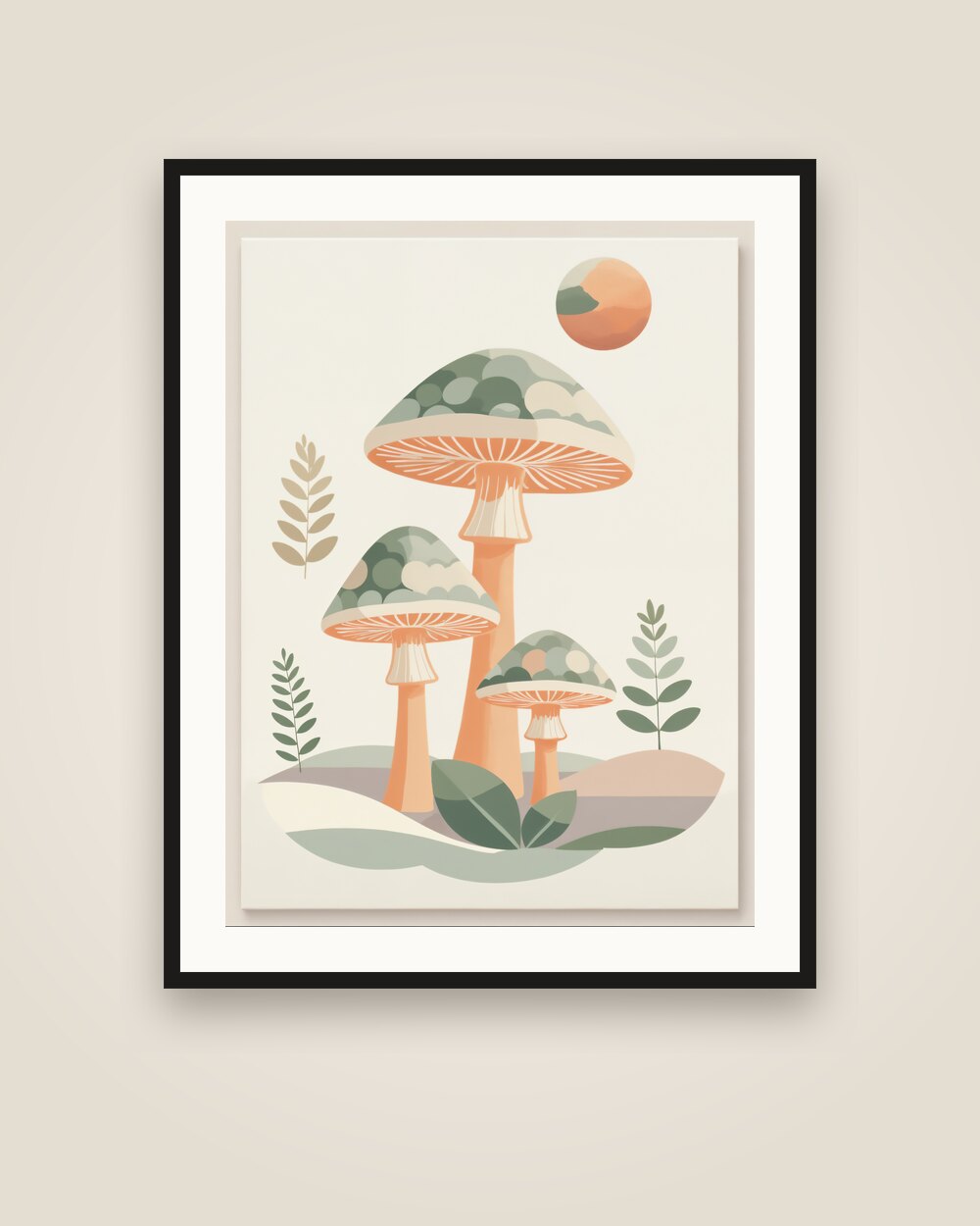 Forest Mushrooms Art Print