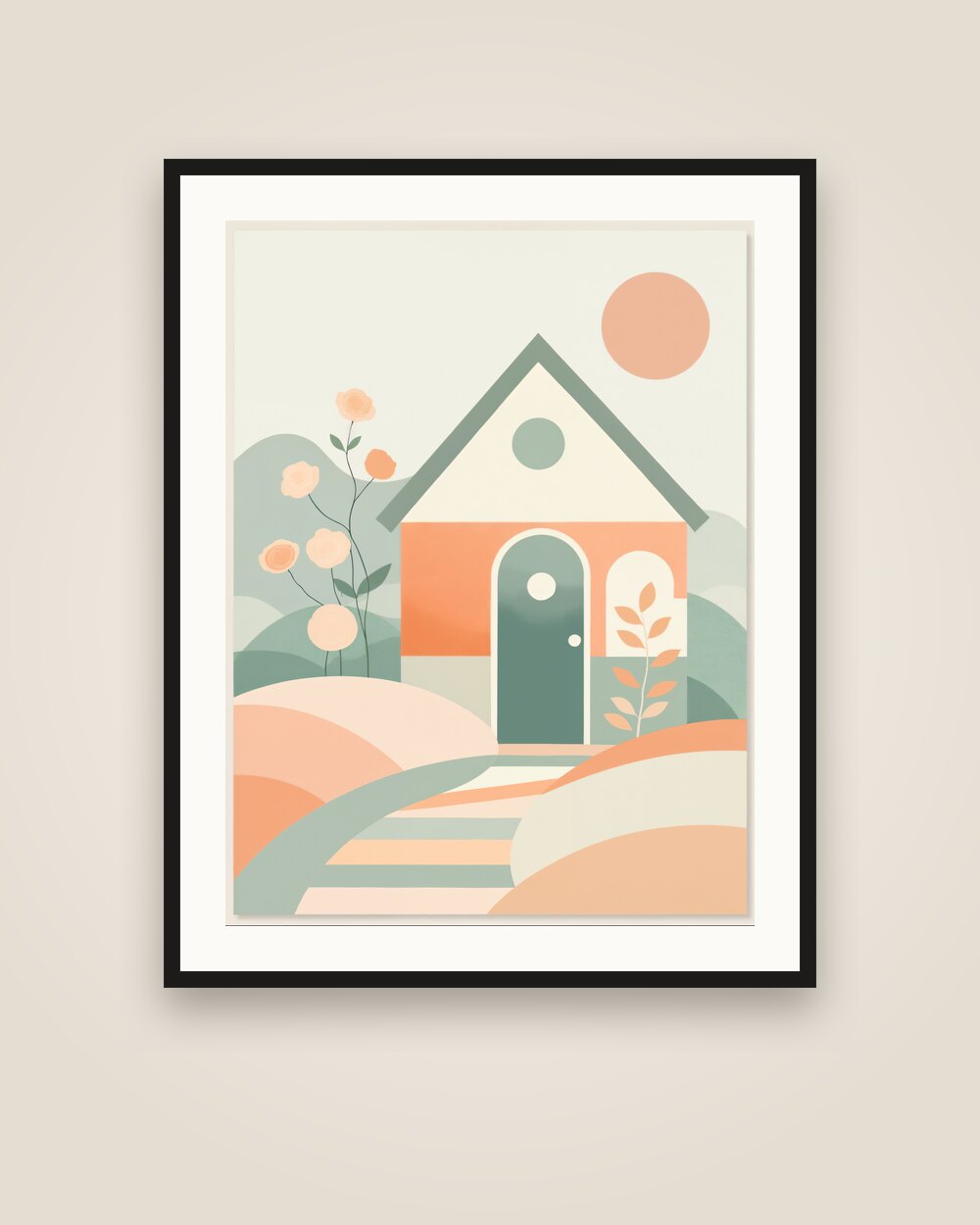 Garden Cottage Art Print