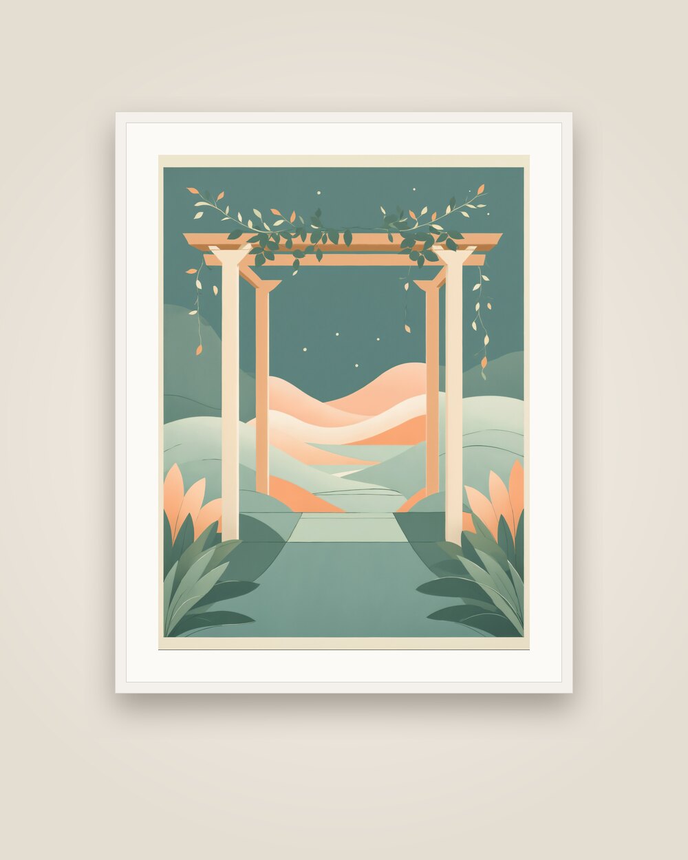 Garden Pergola Art Print