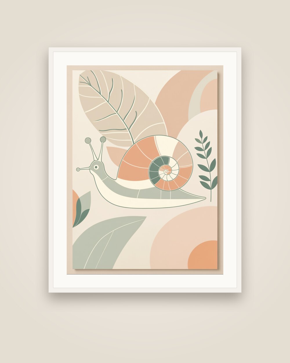 Garden Snail Art Print