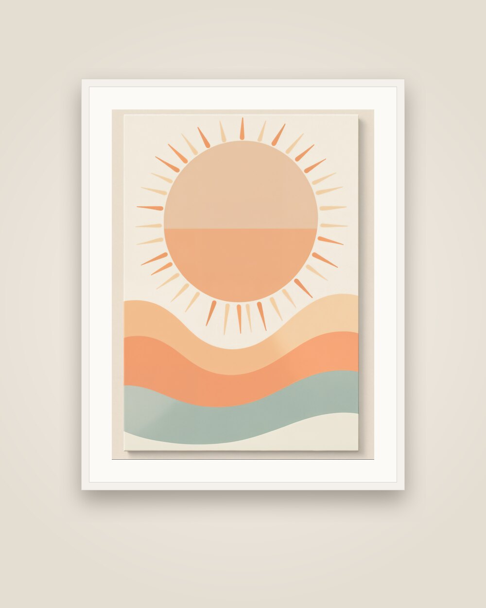 Geometric Sun Art Print