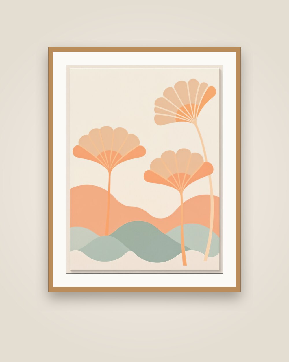 Ginkgo Leaves Art Print