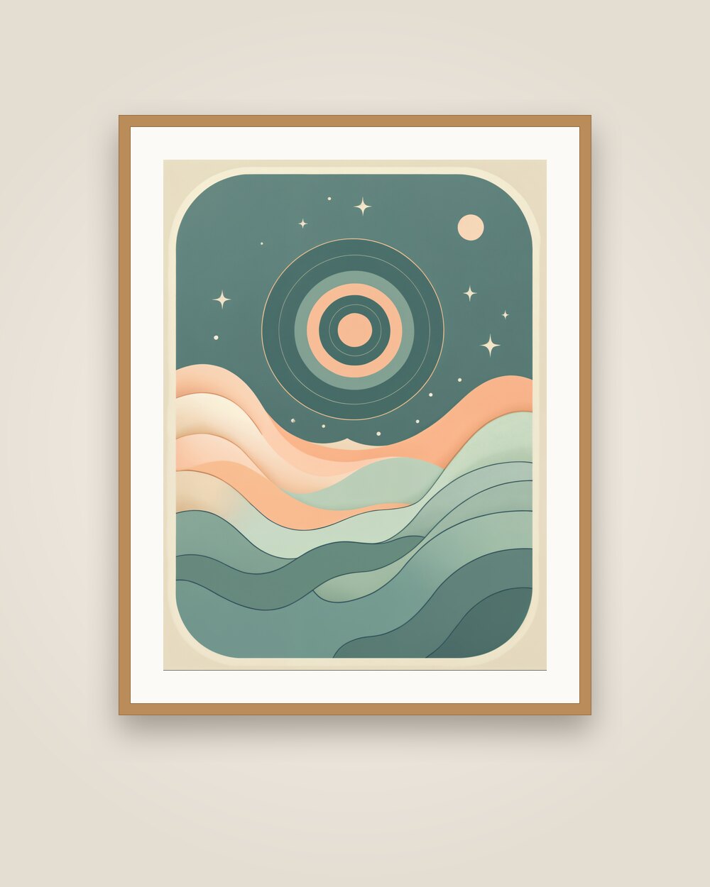 Glowing Orbit Art Print