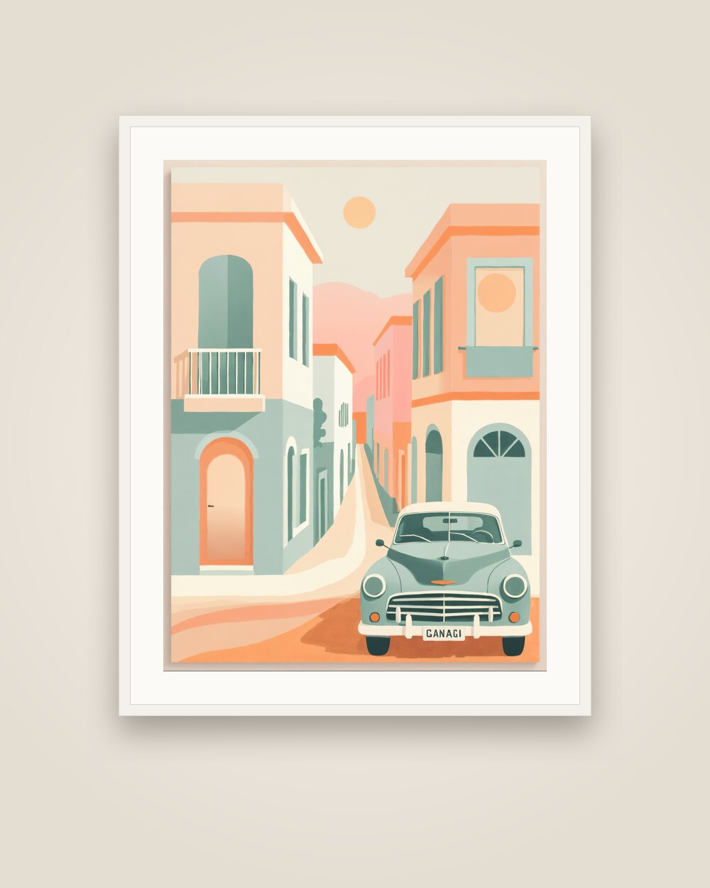 Havana Street Scene Art Print