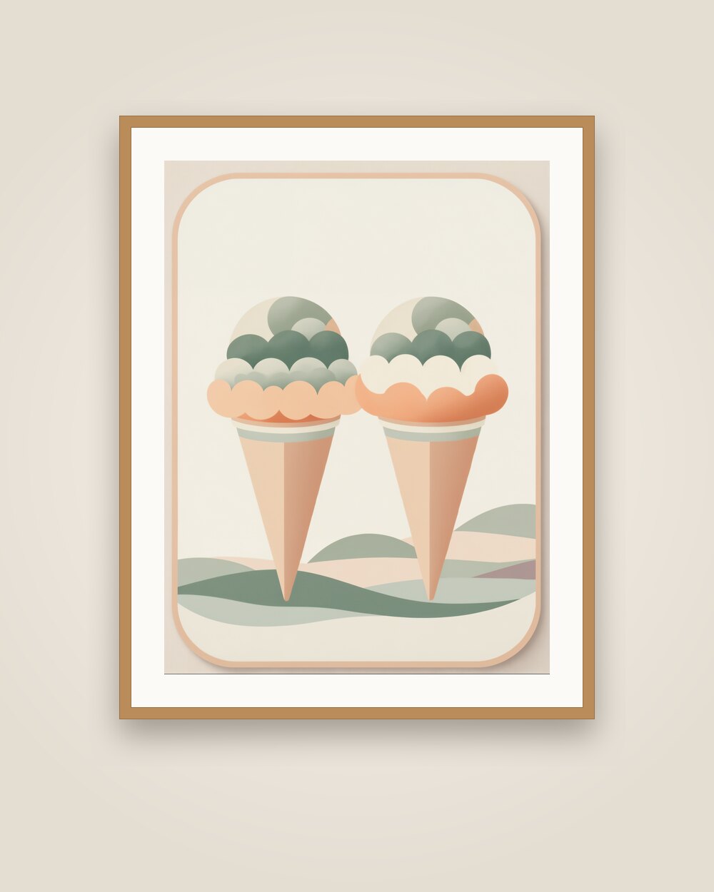 Ice Cream Cones Art Print