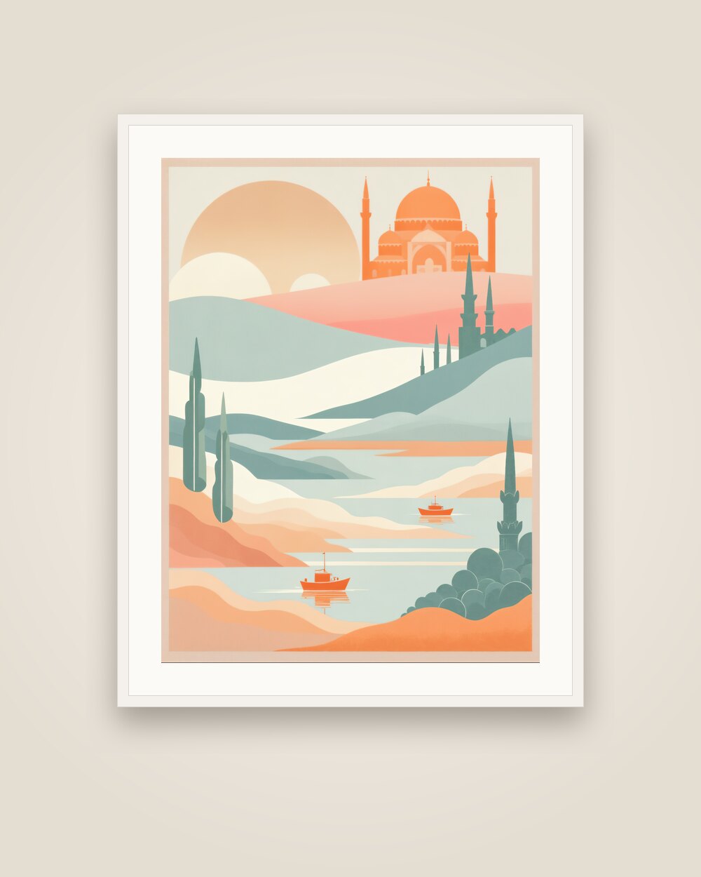 Istanbul Domes Art Print