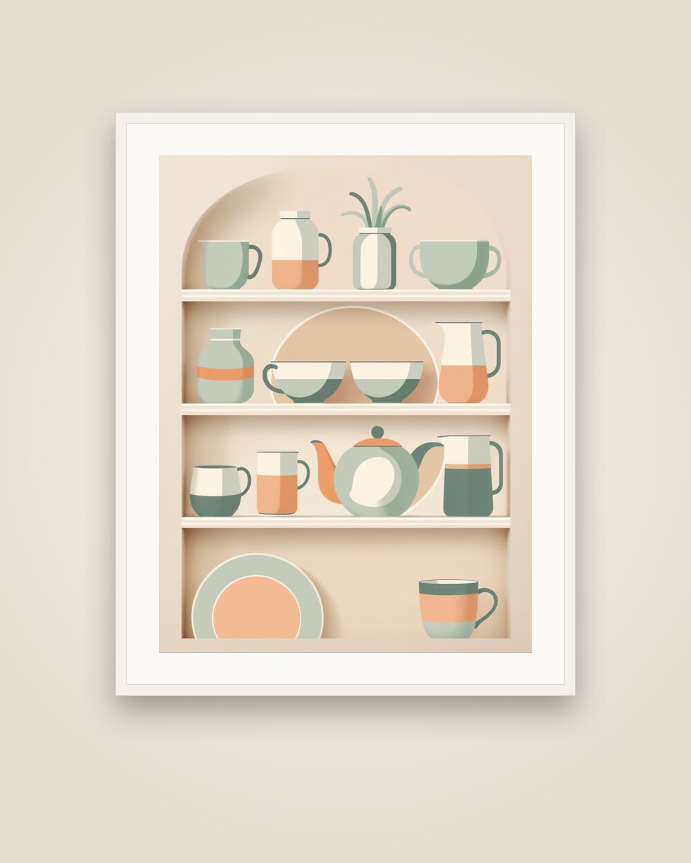 Kitchen Shelf Art Print