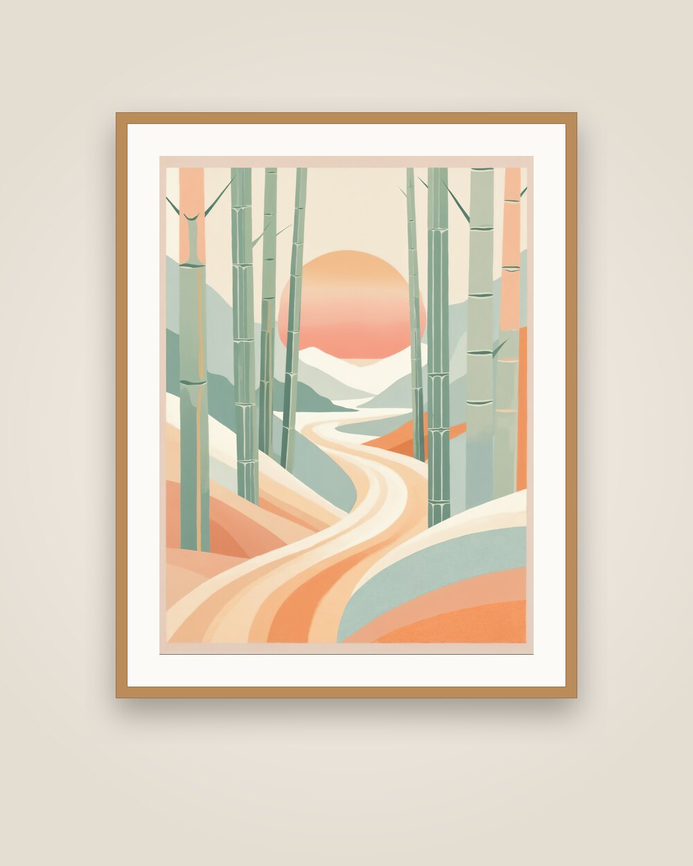 Kyoto Bamboo Path Art Print