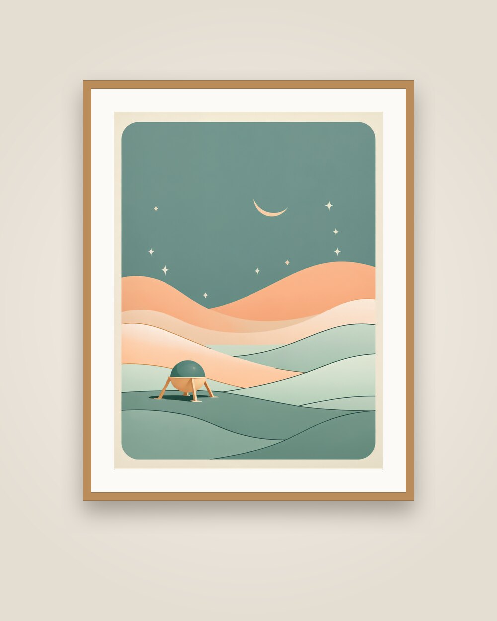 Lunar Lander Art Print