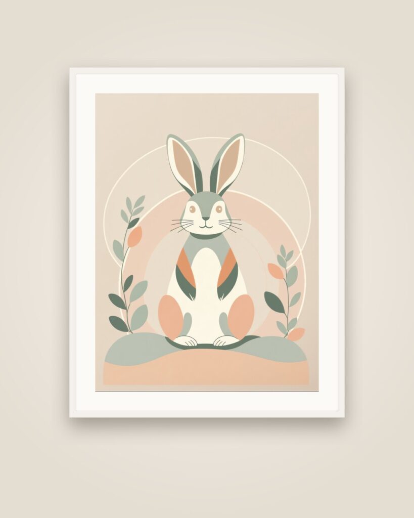 Meadow Rabbit Art Print