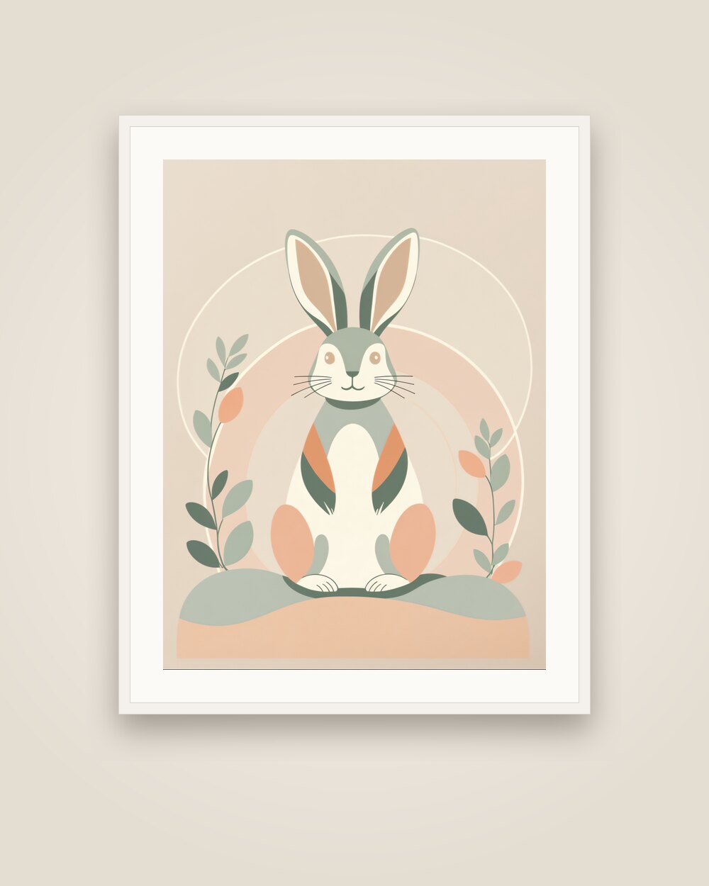 Meadow Rabbit Art Print