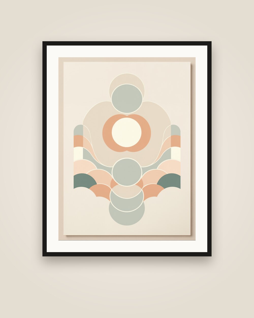 Moon Phases Abstract Art Print