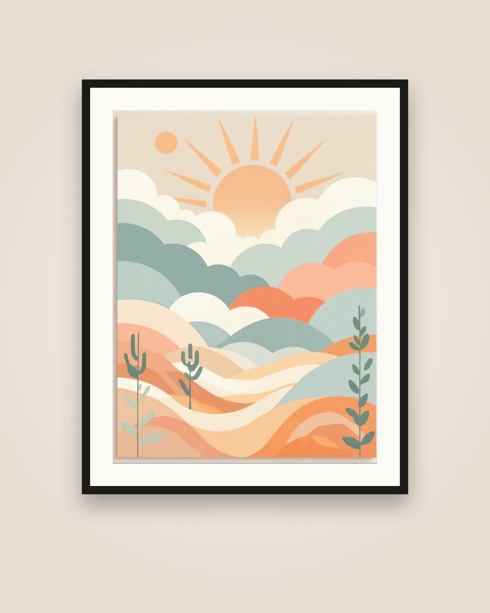 Morning Sun Rays Art Print