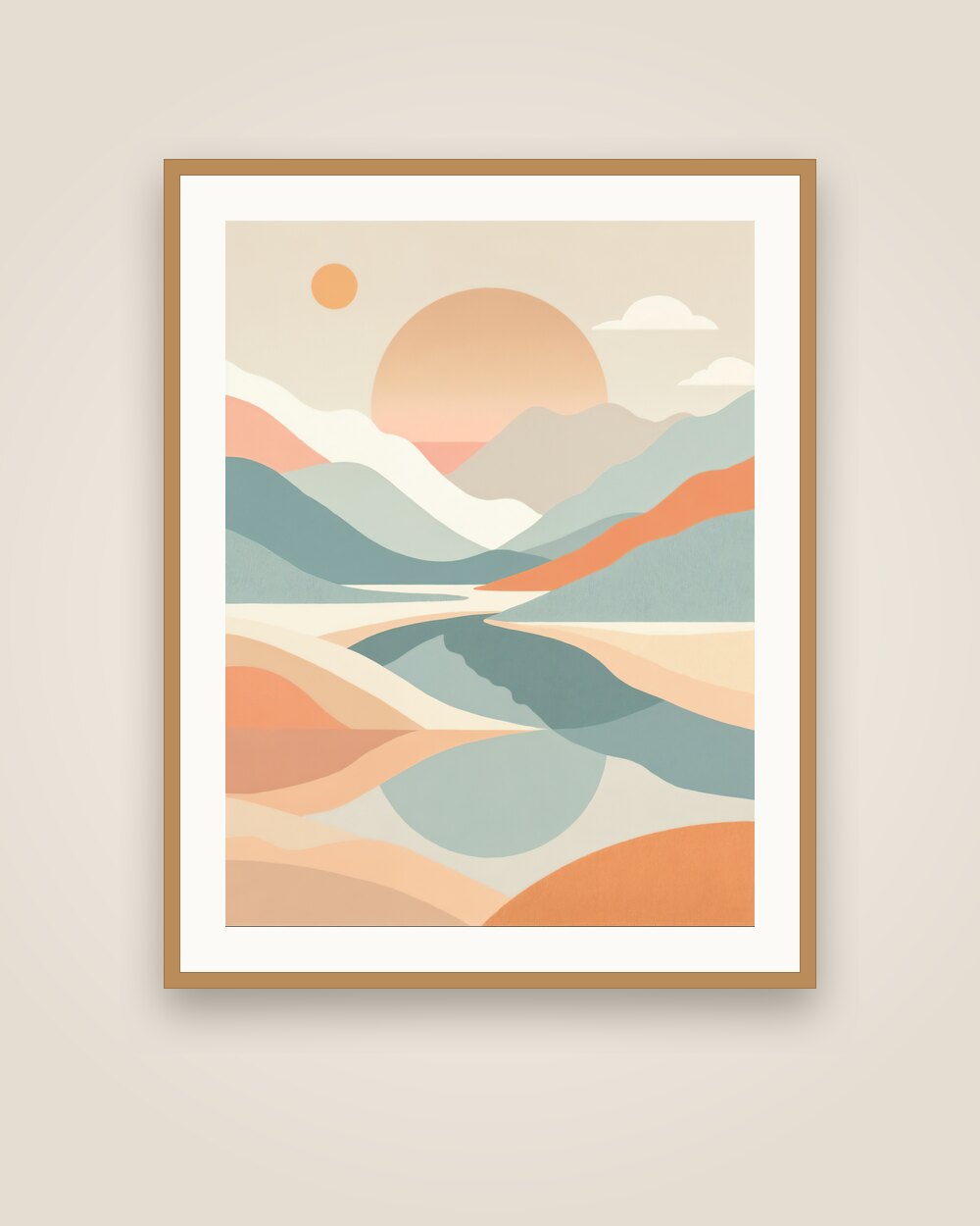 Mountain Lake Sunrise Art Print