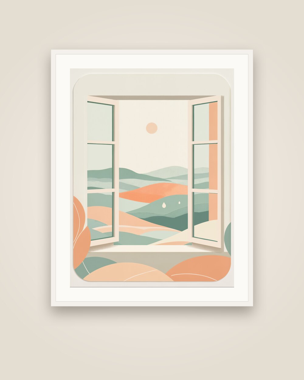 Open Window View Art Print