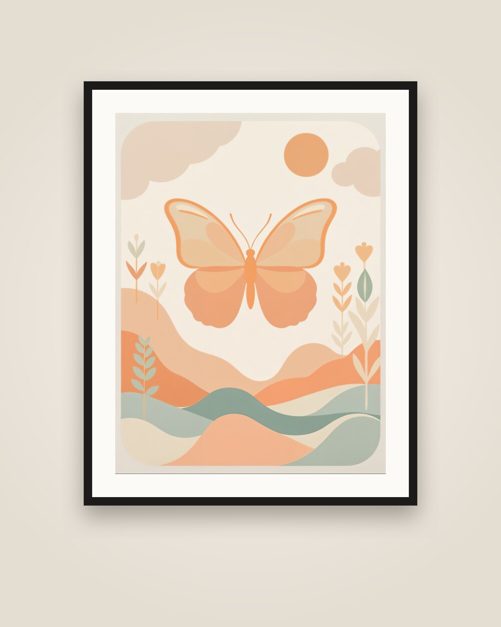 Patterned Butterfly Art Print