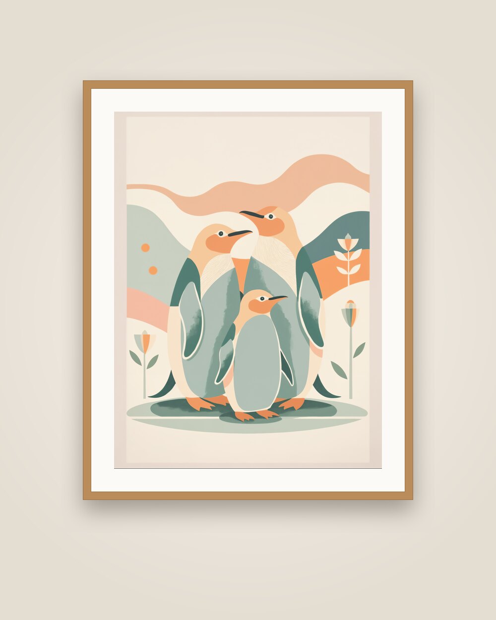 Penguin Family Art Print