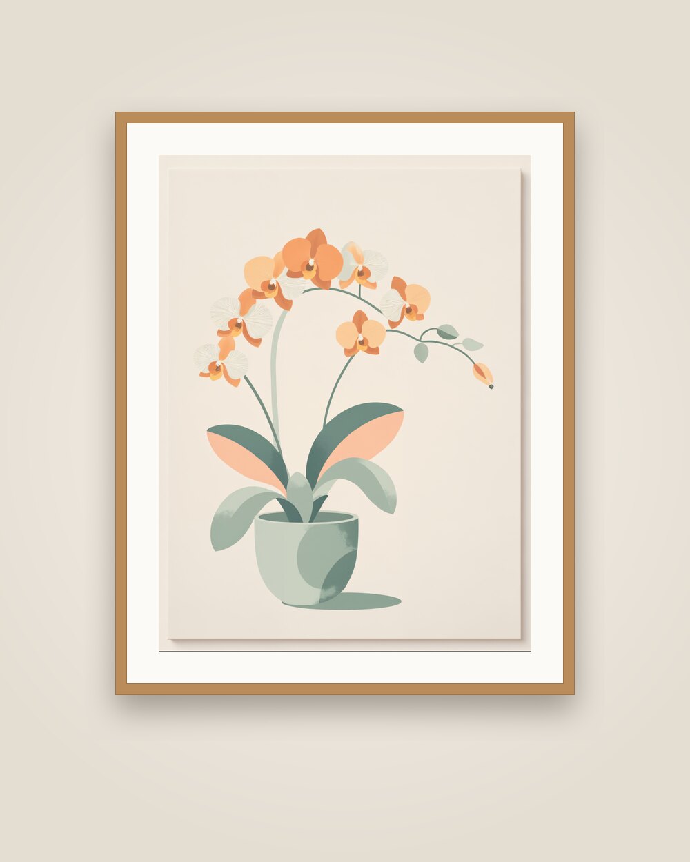 Potted Orchid Art Print