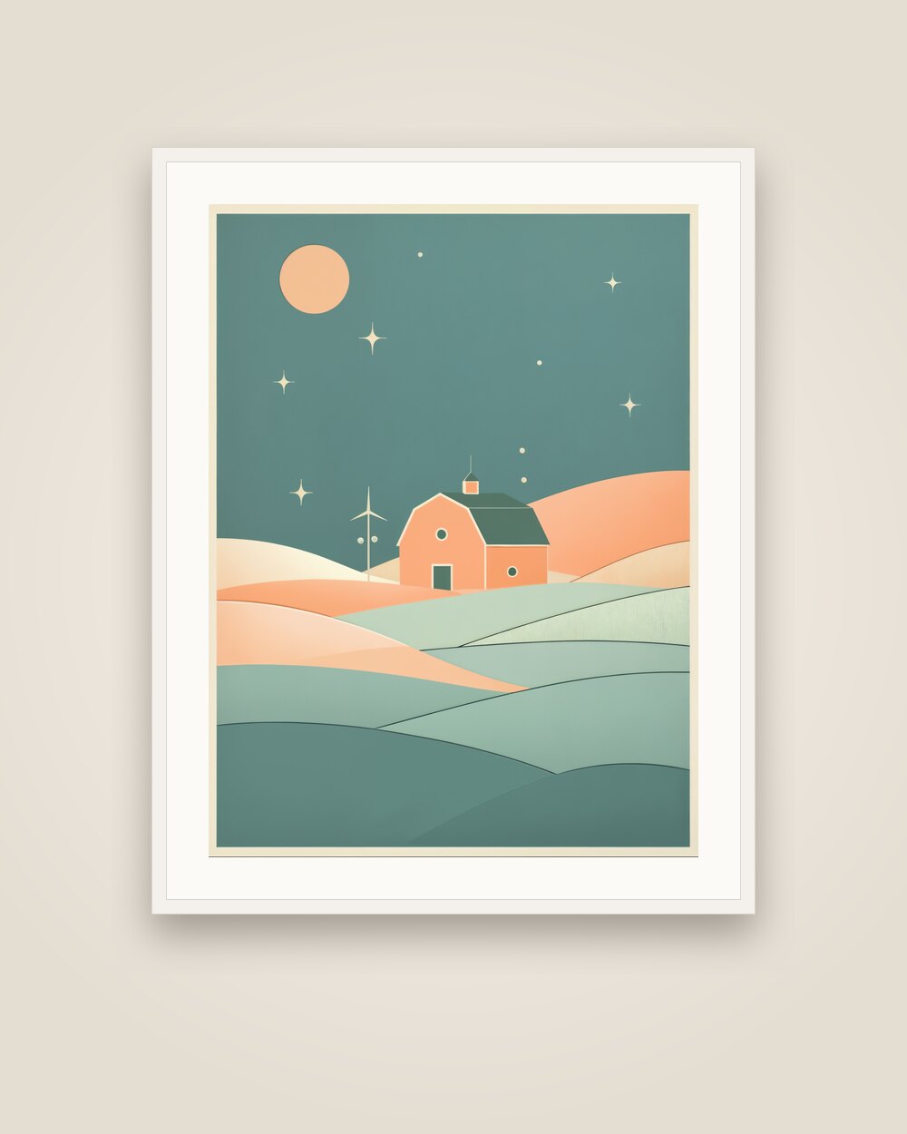 Prairie Barn Art Print