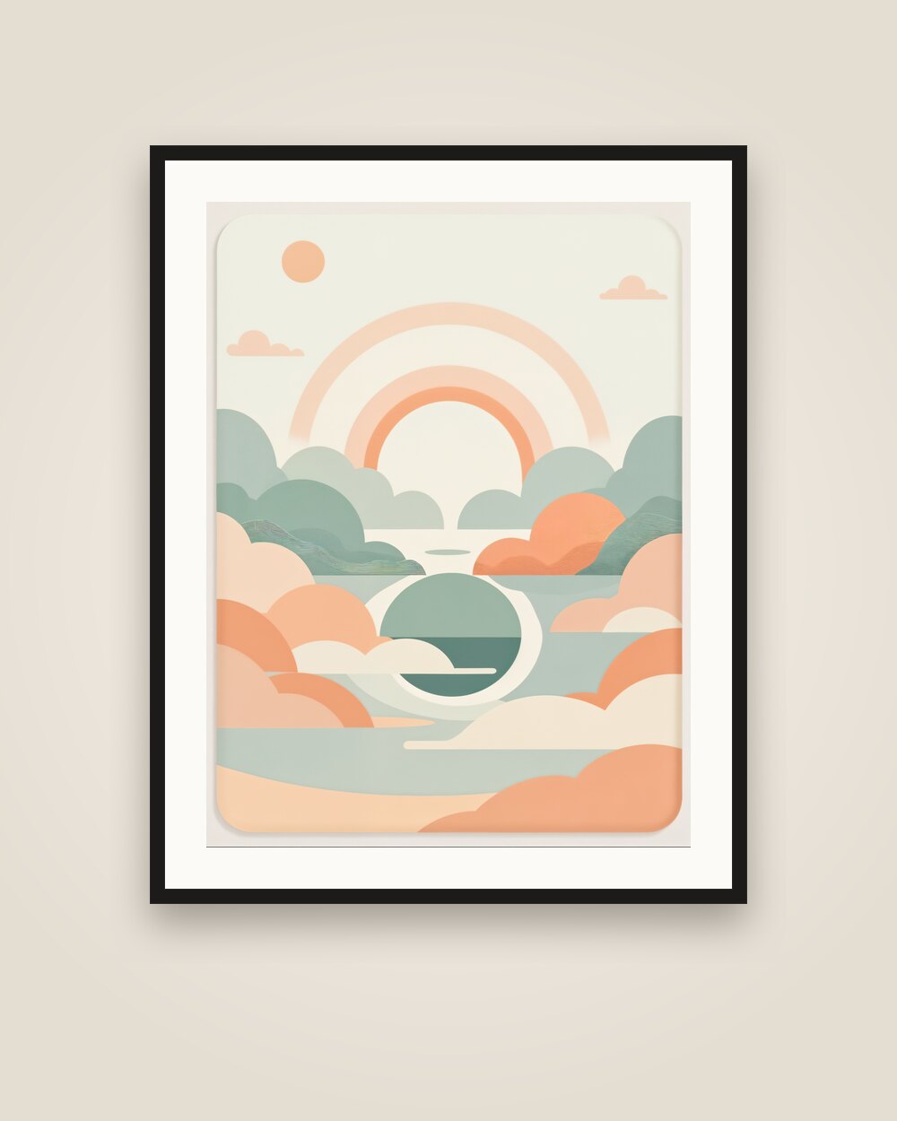 Rainbow Lake Art Print