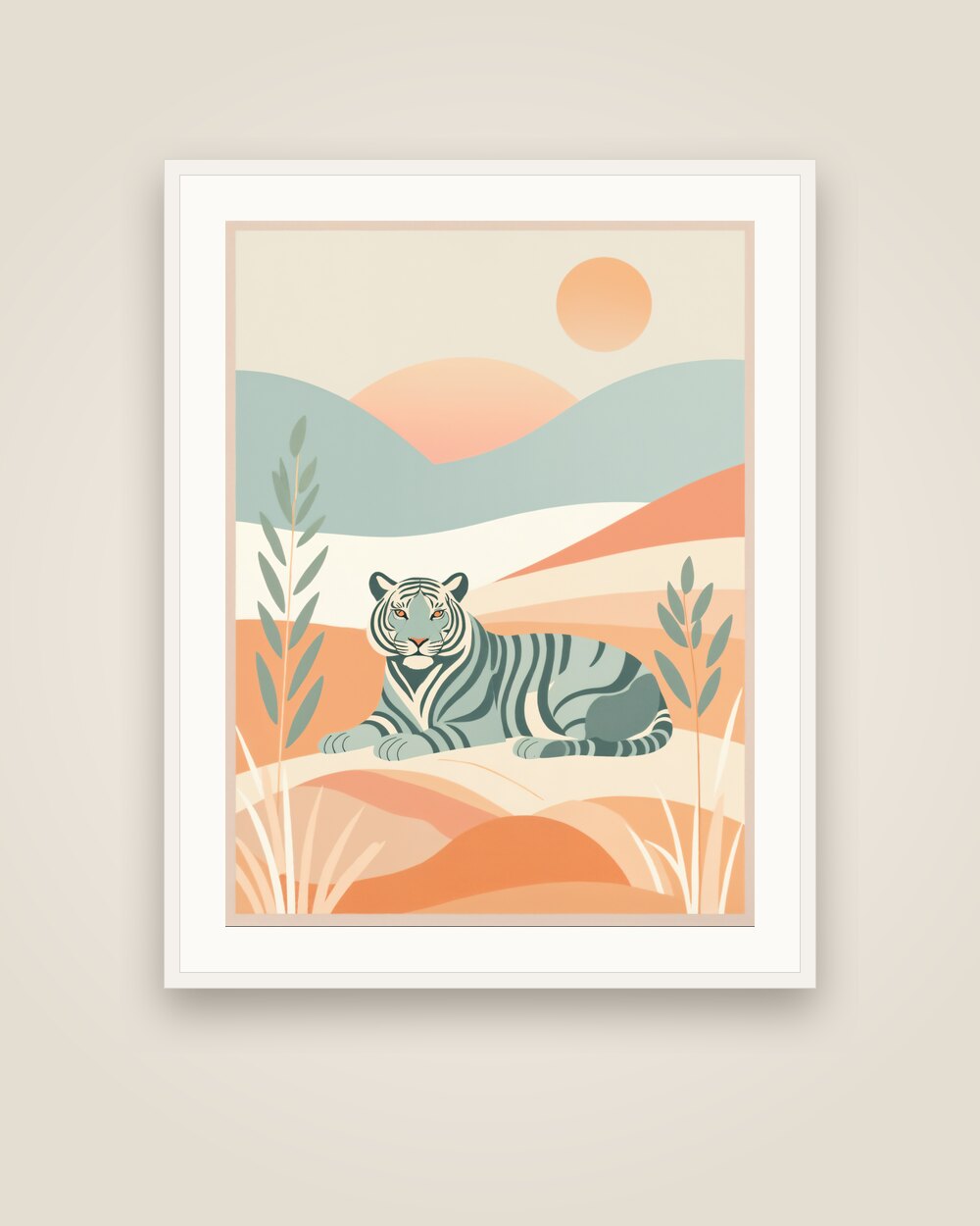 Resting Tiger Art Print