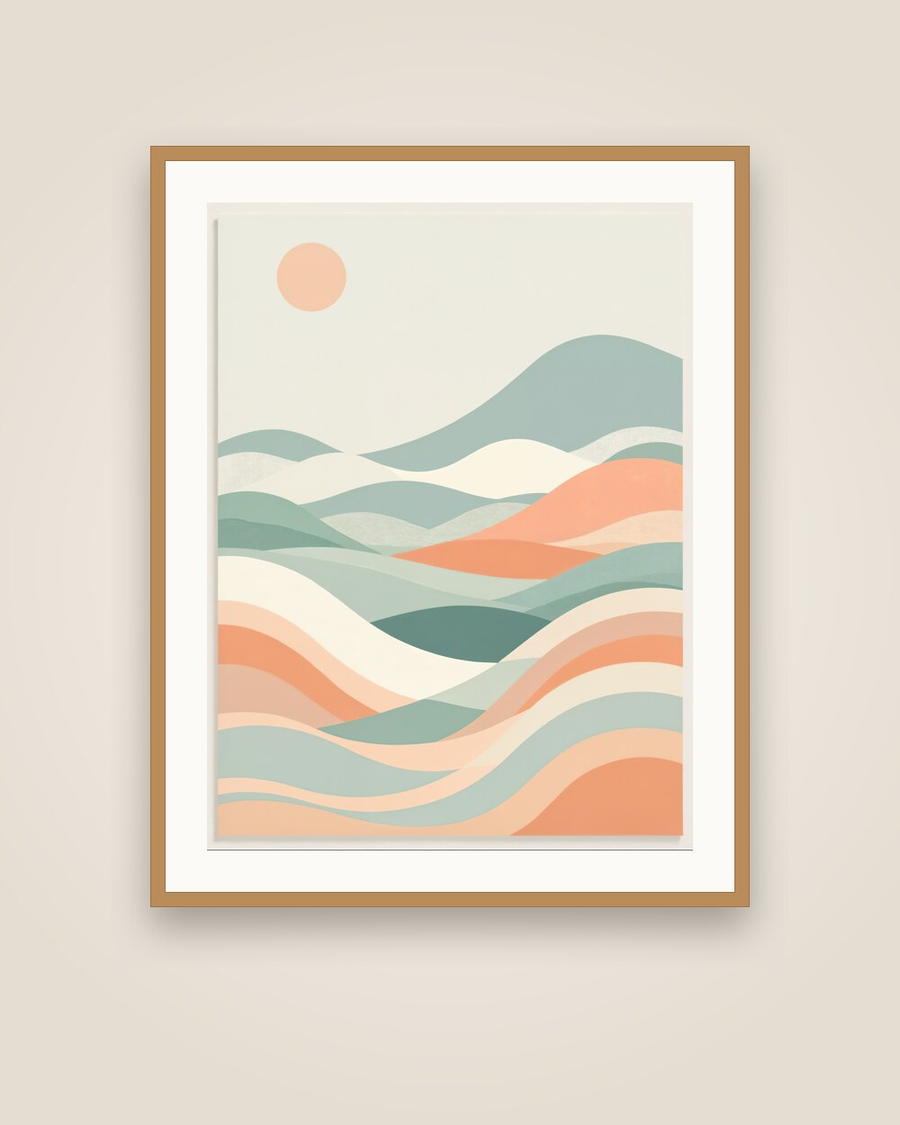 Rolling Hills at Sunset Art Print