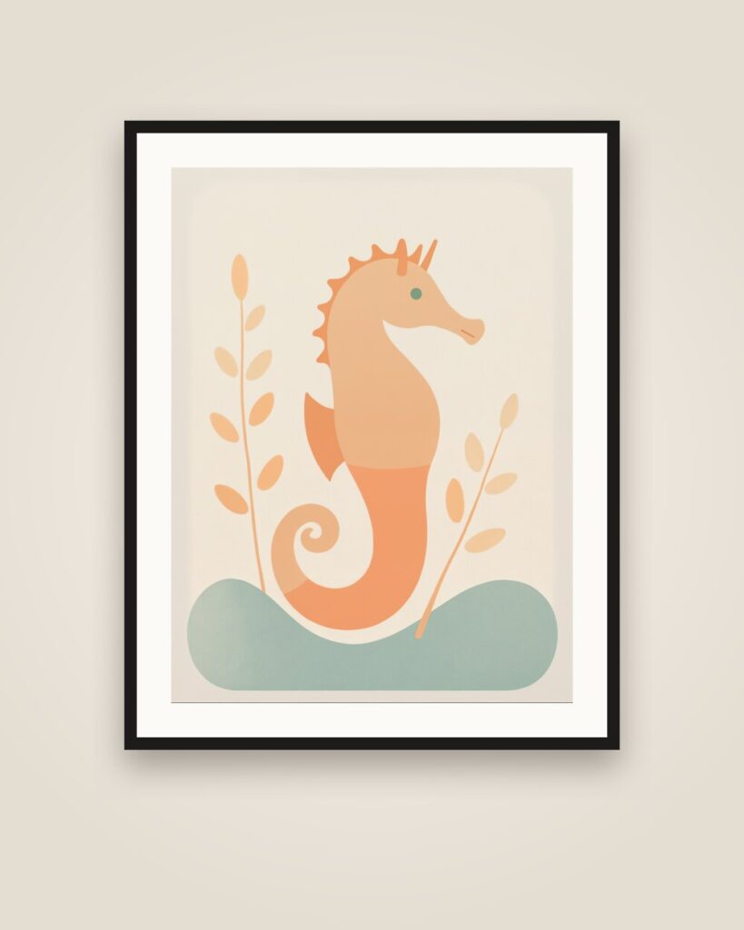 Seahorse Art Print