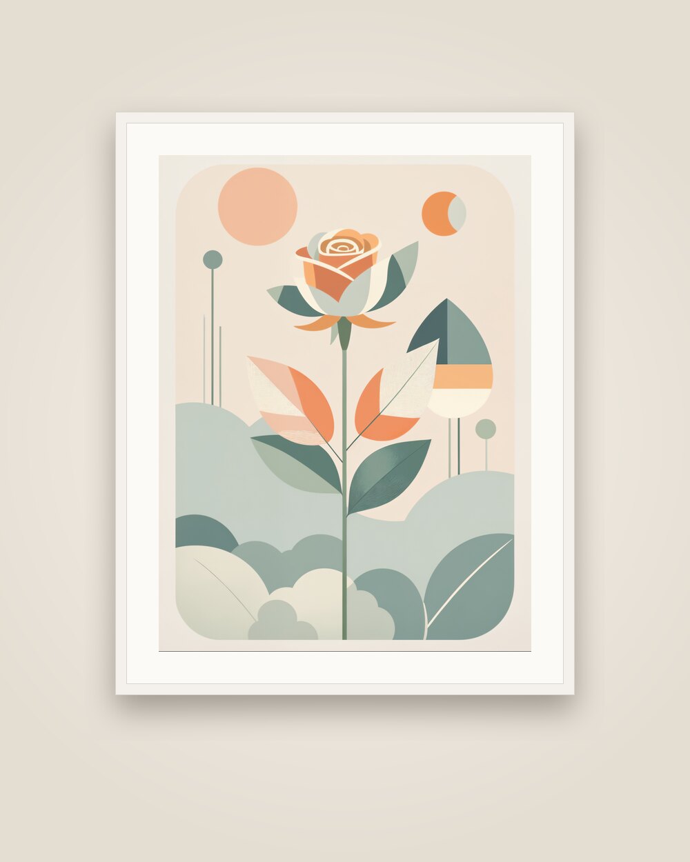 Single Rose Art Print