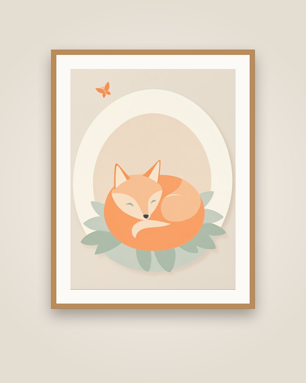 Sleeping Fox Art Print